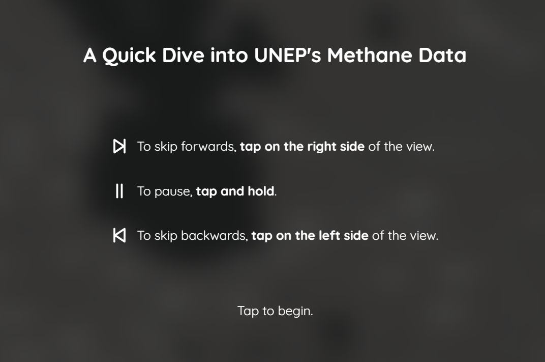 Screenshot of the visualization
